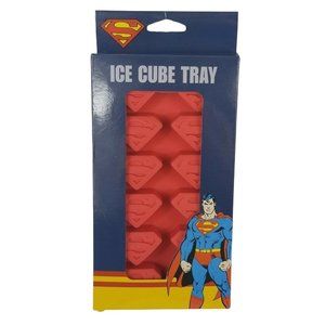 DC Comics Superman Logo Ice Cube Tray Silicon Red Krypton Metropolis Super Man